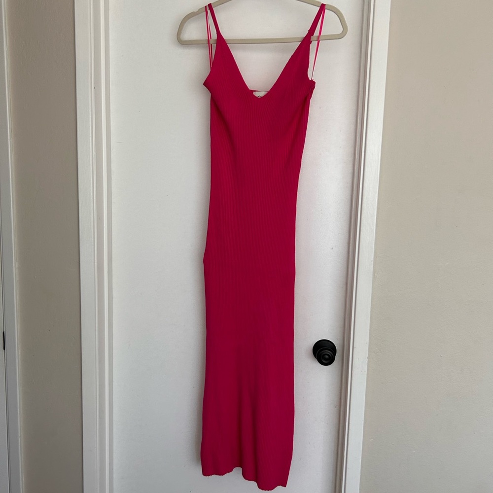 🌷Hot Pink Midi Dress🌷